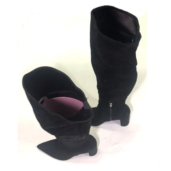 🛑 NINE WEST Knee High ➕🆒 BOOTS Designer Suede Stiletto Dress Point 💸BUY NOW‼️ - Picture 5 of 16